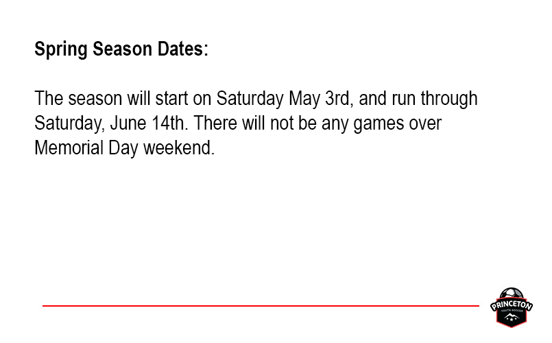 Spring Season Important Dates